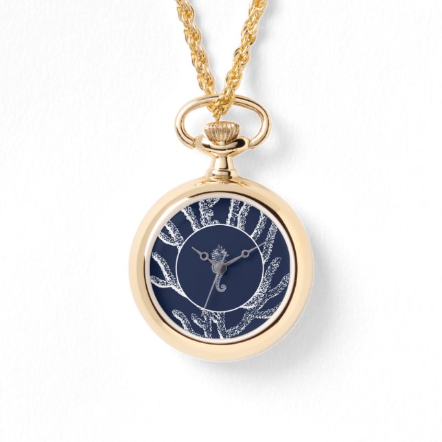 Montre Souvenirs éternels de la mer : Bleu et Blanc (Recto)