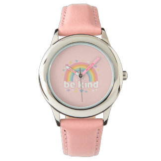 Montre Soyez Gentil – Arc-en-Ciel Pastel Positivité