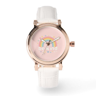Montre Soyez Gentil – Arc-en-Ciel Pastel Positivité
