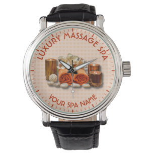 Montre Spa Massage Thérapie Salon Candle Stone Avec Nom