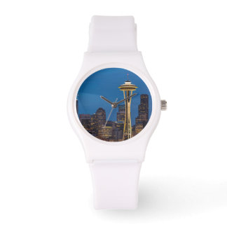 Montre Space Needle et le centre de Seattle