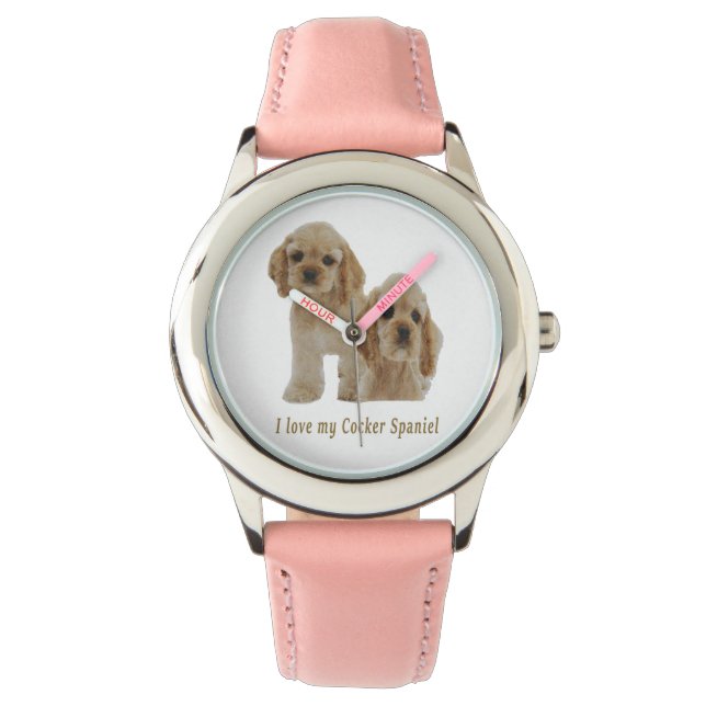 Montre spaniers cocker (devant)