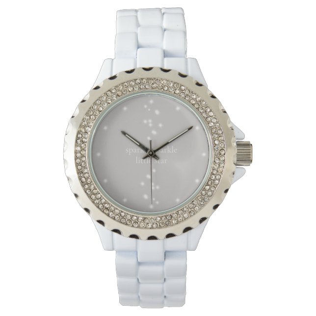 Montre Sparkle Sparkle Little Star Silver Gray Starlight (devant)