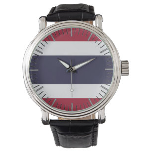 Montre spéciale patriotique avec drapeau de Thaïla