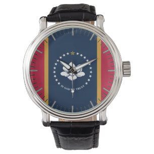 Montre spéciale patriotique avec drapeau du Missis