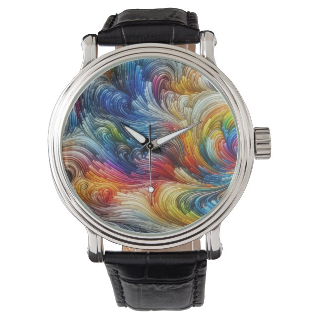 Montre Spectre Abstrait contemporain (devant)