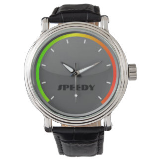 Montre Speedometer personnalisé Nom du cadran Veille en c