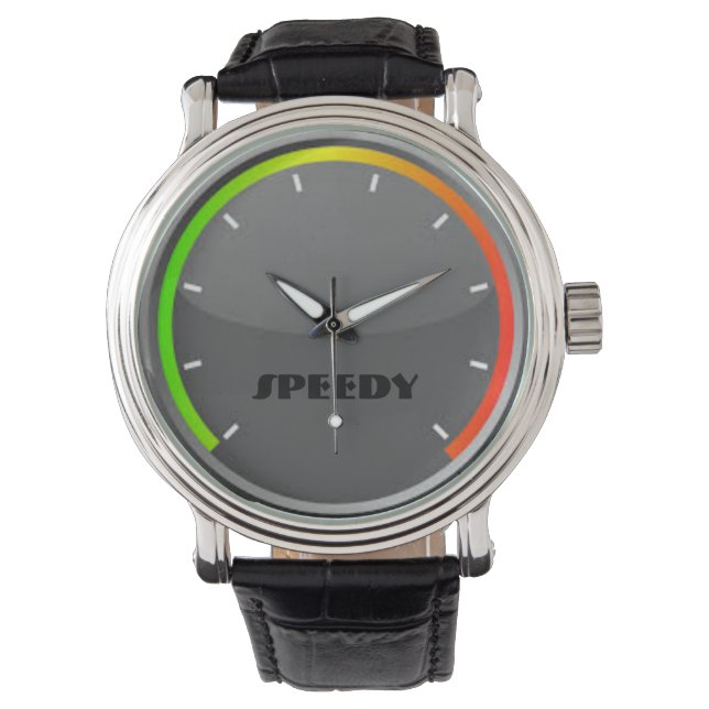 Montre Speedometer personnalisé Nom du cadran Veille en c (devant)