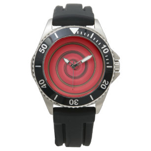 Montre spirale rouge cool