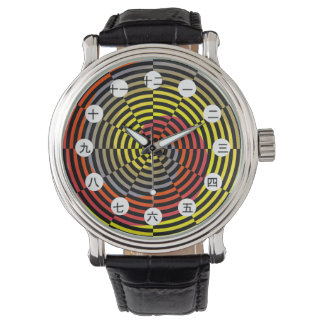 Montre Spirale rouge jaune bleu (Jpn) par Kenneth Yoncich