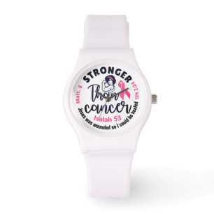 Montre sportive pour femmes, en silicone blanc