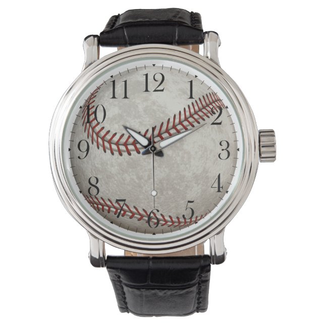 Montre Sports américains d'Après-temps de jeu de baseball (devant)