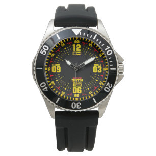 Montre Sports militaires modernes style tactique jaune