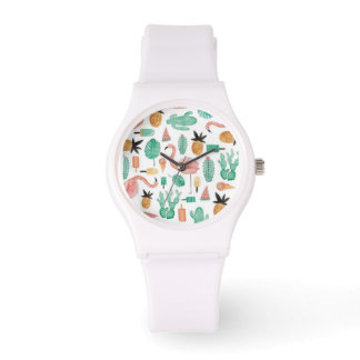 Montre Sporty Watch Summer Print Girl Femme