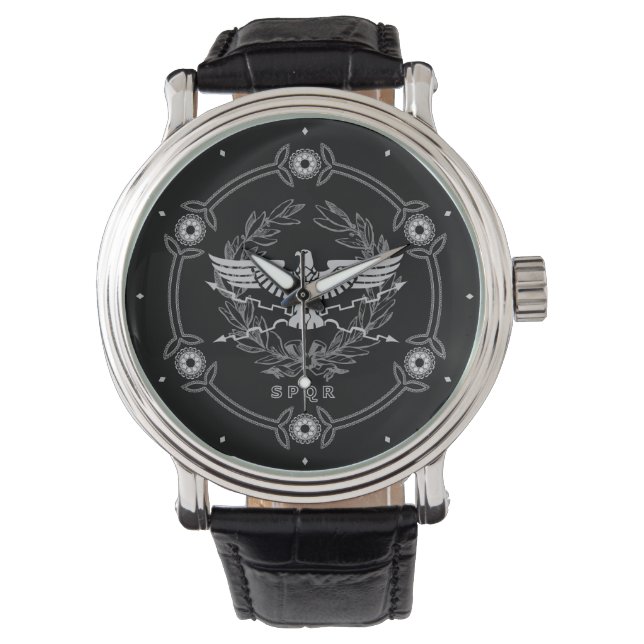 Montre SPQR L'empire romain Emblem Watch. (devant)