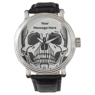 Montre Squelette personnalisé Anniversaire fête d'Hallowe