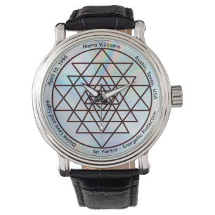 Montre Sri Yantra – Talisman de Protection Personnalisabl