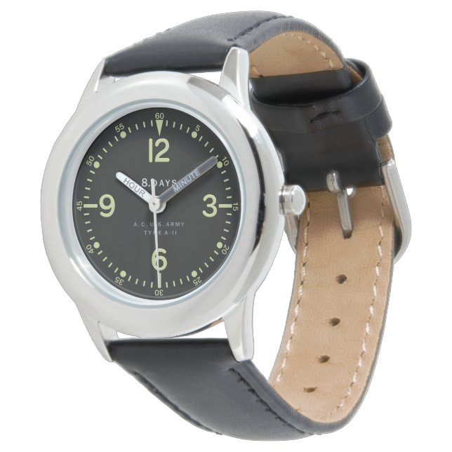 Montre Standard Retro U.S. Army Aircraft Clock (Incliné)