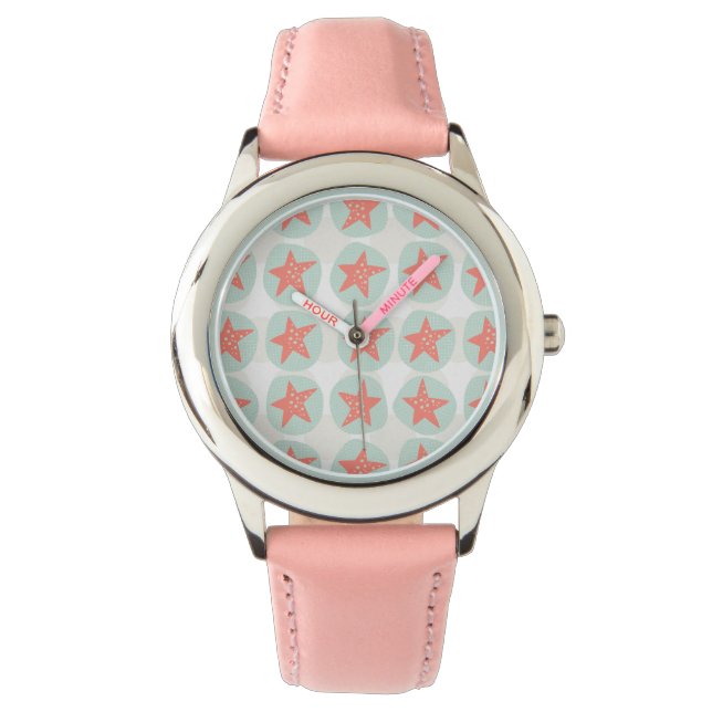 Montre Starfish Whimsical Mer Océan Nautique (devant)
