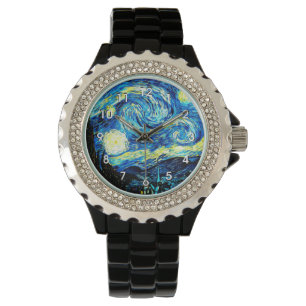 Montre Starry Night, célèbre peinture de Vincent van Go