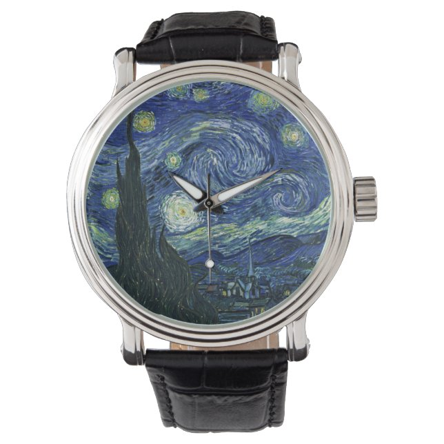 Montre Starry Night Vincent van Gogh Art Peinture (devant)