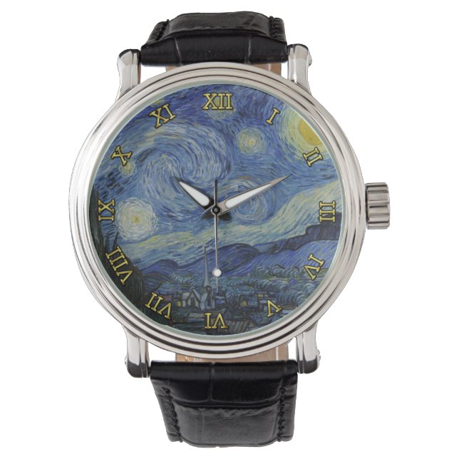 Montre Starry Night Vincent van Gogh Peinture (devant)