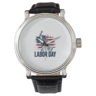 Montre Statue de la Liberté Fête du Travail Design Patrio