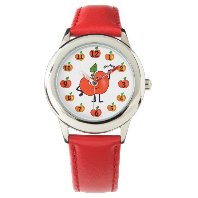 Montre Stay Juicy – Cute Red Apple (devant)