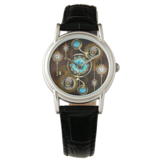 Montre Steampunk Rusty Background (devant)