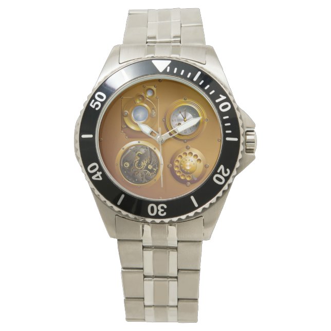 Montre Steampunk Uhr (devant)