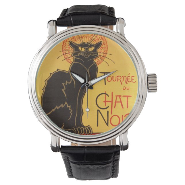 Montre Steinlen : Conversation Noir (devant)