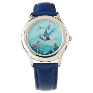 Montre Stingray personnalisé et tortue sous la mer