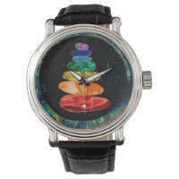 Stones Zen Chakras et cercle Enso