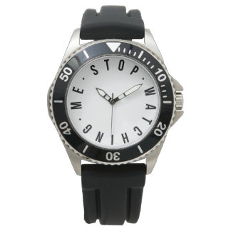 Montre Stop Watch - Blanc moderne