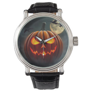 Montre Stunning Glowing Pumpkin Watch for Halloween