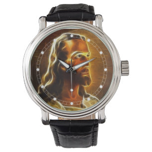 Montre stupéfiante de portrait de Jésus (modèle