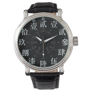 Montre Style difficile de kanji du Japon vieux [visage