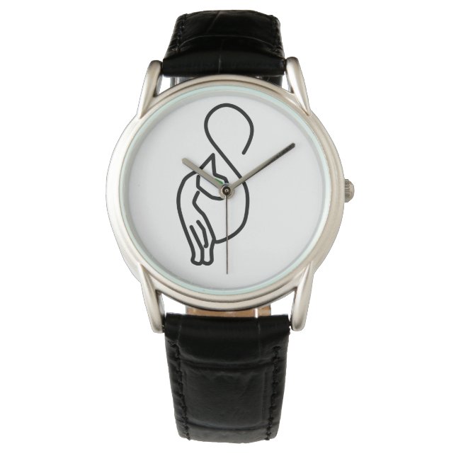 Montre Style Kitty Cat Outline (devant)