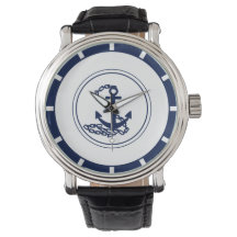 Style maritime élégant Ancre bleue Classy