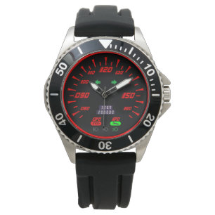 Montre style rouge de l'indicateur de vitesse