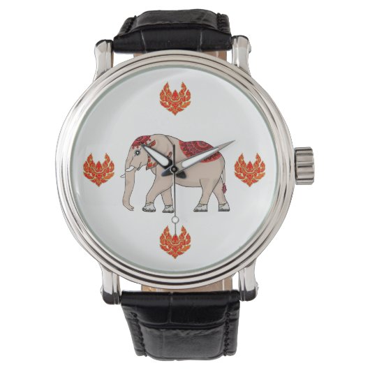 Montre Style thaïlandais éléphant pour montres. (devant)