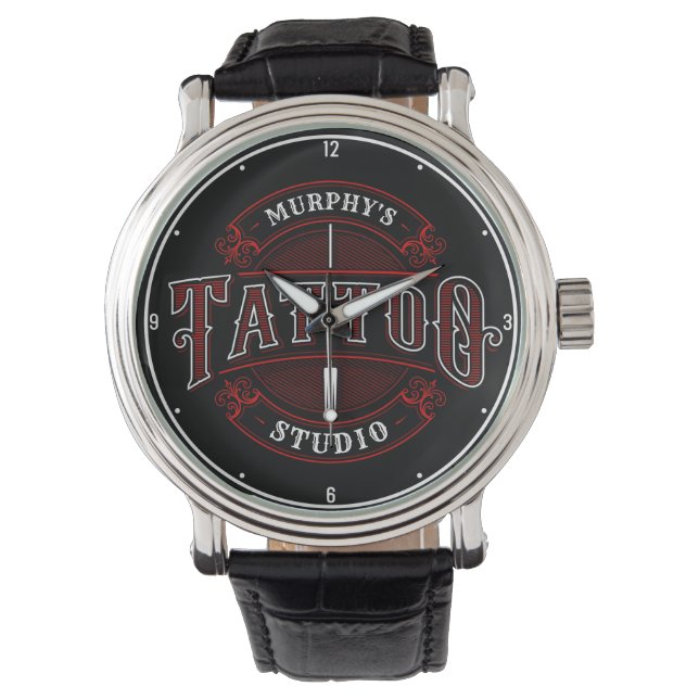 Montre Style traditionnel AJOUTER LE NOM Tattoo Studio Sh (devant)