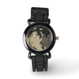 Montre Style vintage japonais Geisha Art Regarder l'image