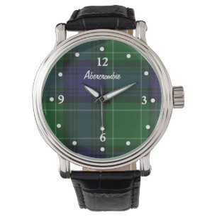 Montre Stylish Abercrombie Plaid Face Custom Watch