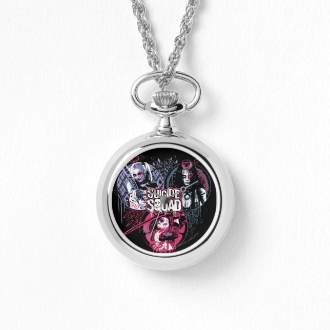 Montre Suicide Squad | Girls Graffiti Badges (Recto)