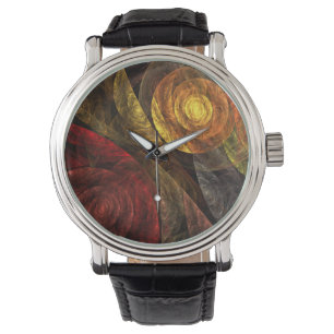 Montre Sun Flower Floral Moderne Art Motif Abstrait