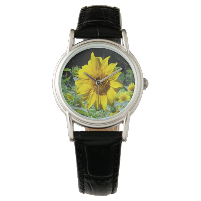 Montre Sunflowers Field & Sunflower Femmes eWatch (devant)