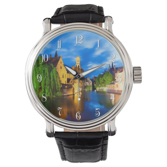 Montre Sunset à Bruges. Belgique (devant)