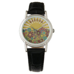 Montre Sunshine Retro Garden Vintage 60s les années 70 Pe