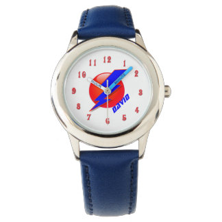 Montre Super Héros Bolt Lightening Icon Boy's Custom Watc